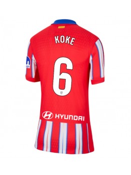 Atletico Madrid Koke #6 Heimtrikot für Frauen 2024-25 Kurzarm